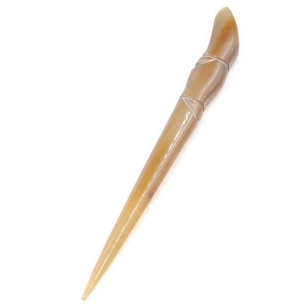 Lady Natural Ox Horn Hair Stick Health Care