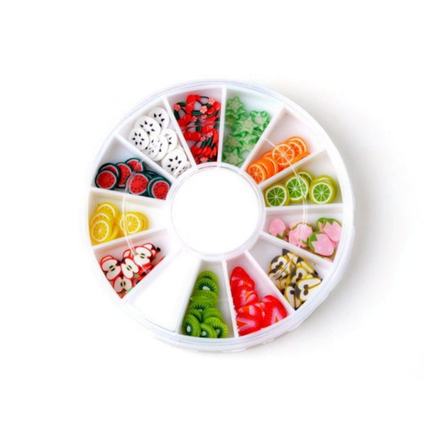 DIY Nail Wheel Decoration Fruit Slices